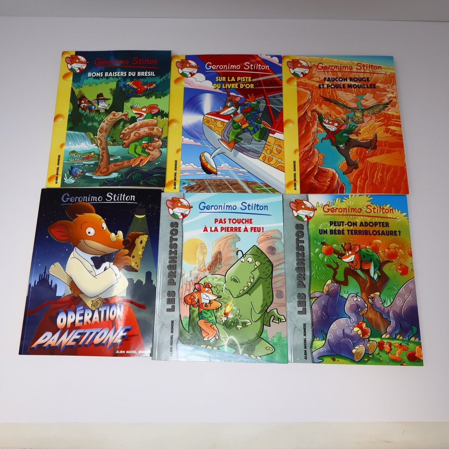 Lot 12 Livres Geronimo Stilton Albin Michel Français French Enfants Paperback PB