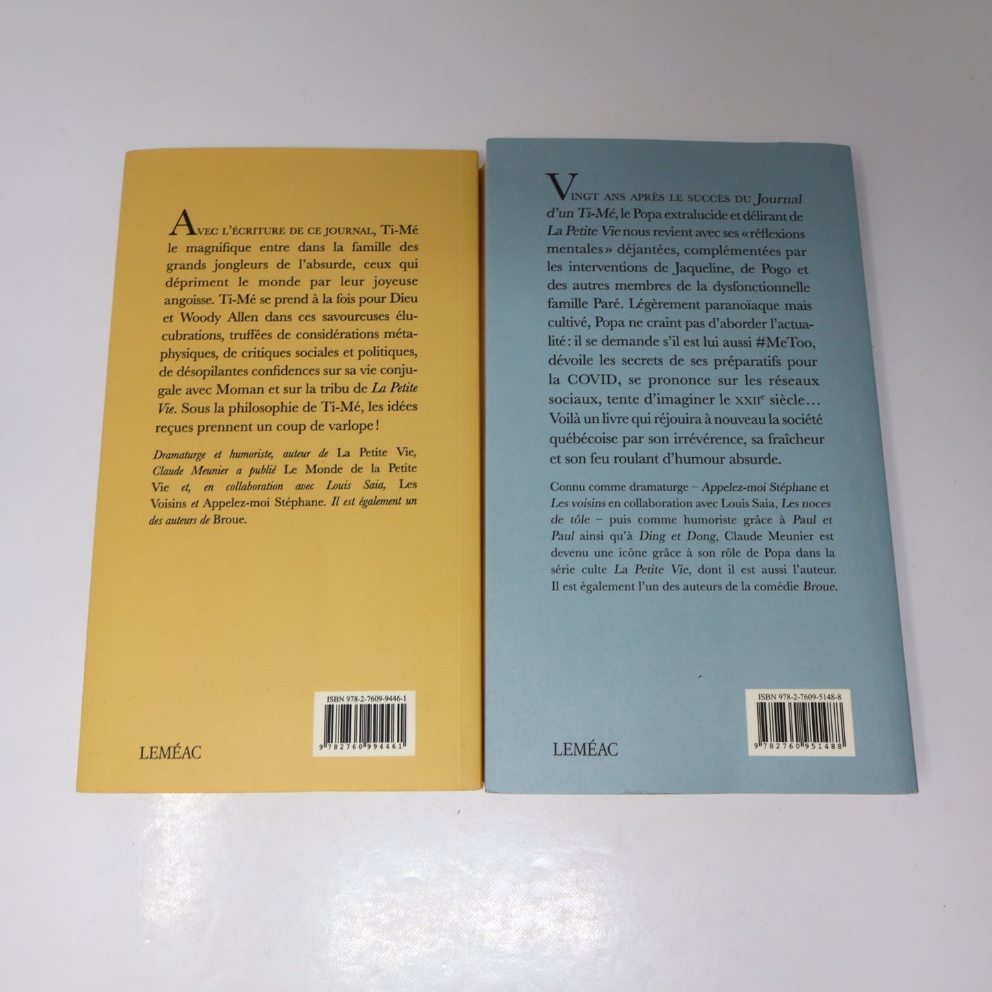 Journal d'un Ti-Mé/Réflexions Mentales Lot 2 Livres Claude Meunier La Petite Vie