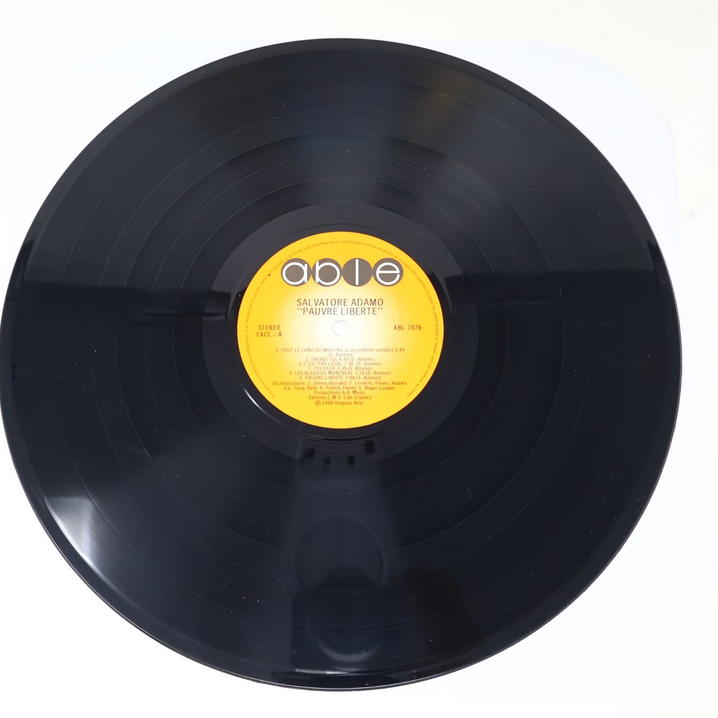 Adamo Lot 8 Disques Pauvre Liberté/Olympia 71/Jusqu'à L'Amour Record Vinyl LP