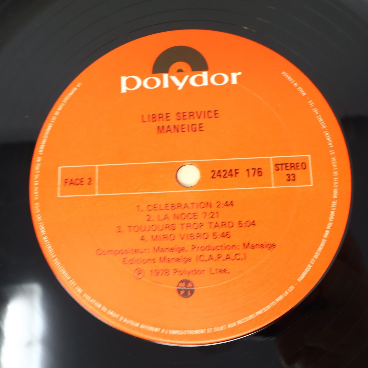Maneige Lot 2 Disques Libre Service/Éponyme LP Record Vinyl 1975 1978 Prog Rock
