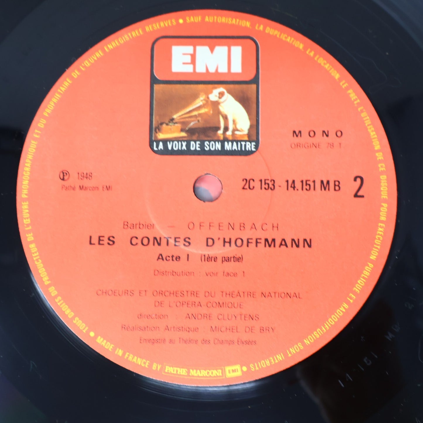 Offenbach Les Contes D'Hoffmann Geori Boué Bovy 3 LP Record Disque 2C 153-1415/3