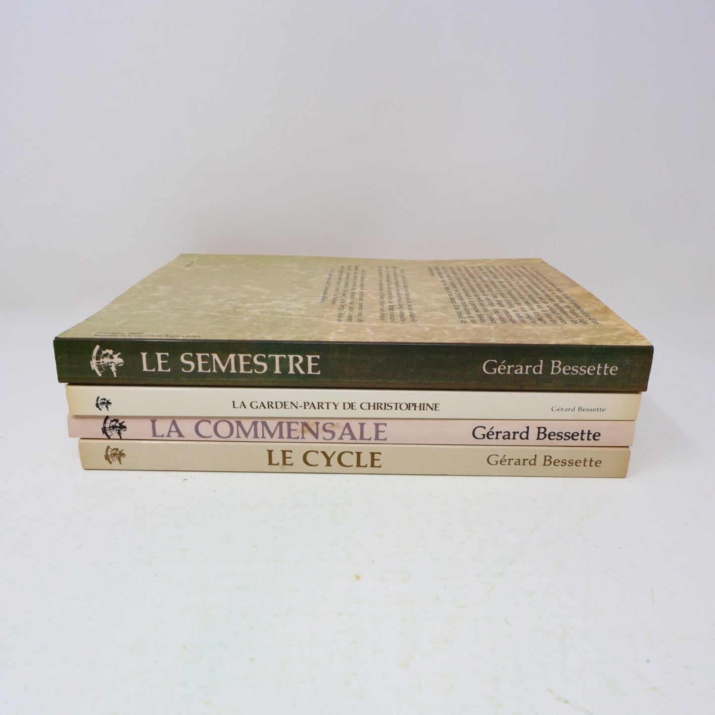 Gérard Bessette Lot 4 Livres Cycle/Commensale/Semestre Littérature Québécoise PB