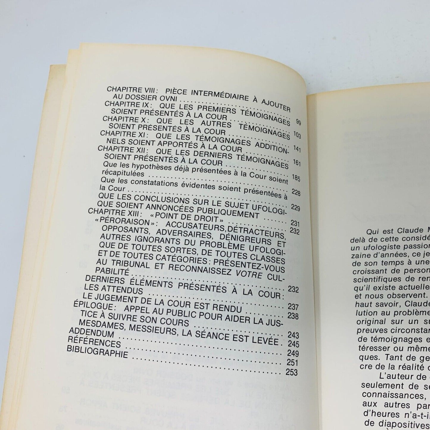 1976 Le Procès des Soucoupes Volantes de Claude Mac Duff Ovnis Extra-Terrestres