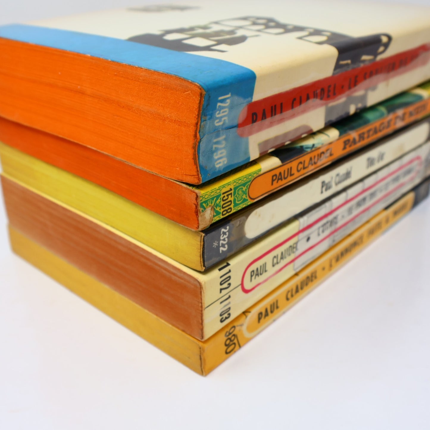Paul Claudel Lot 5 Livres Poche Annonce Faite à Marie/L'Otage/Tête d'Or Roman PB