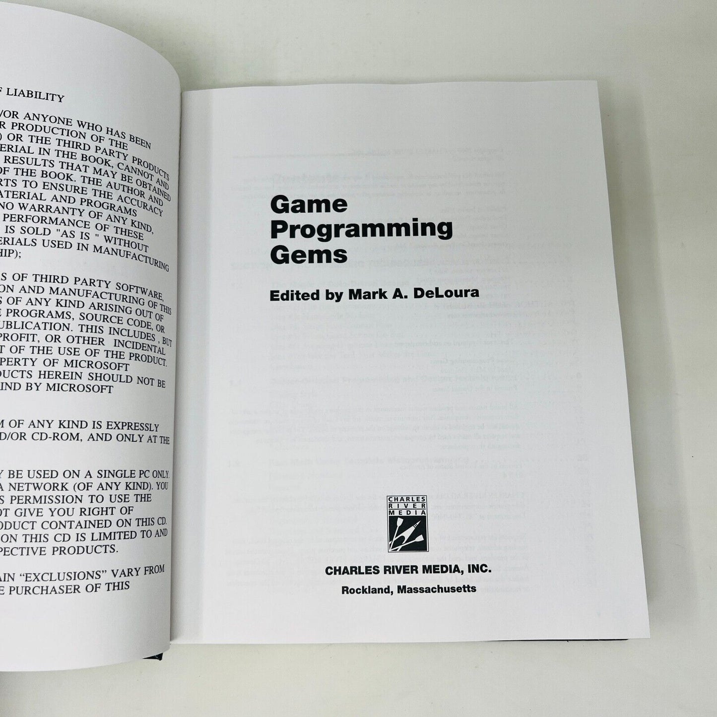 2000 Game Programming Gems With CD Hardcover by Mark DeLoura Charles River Media