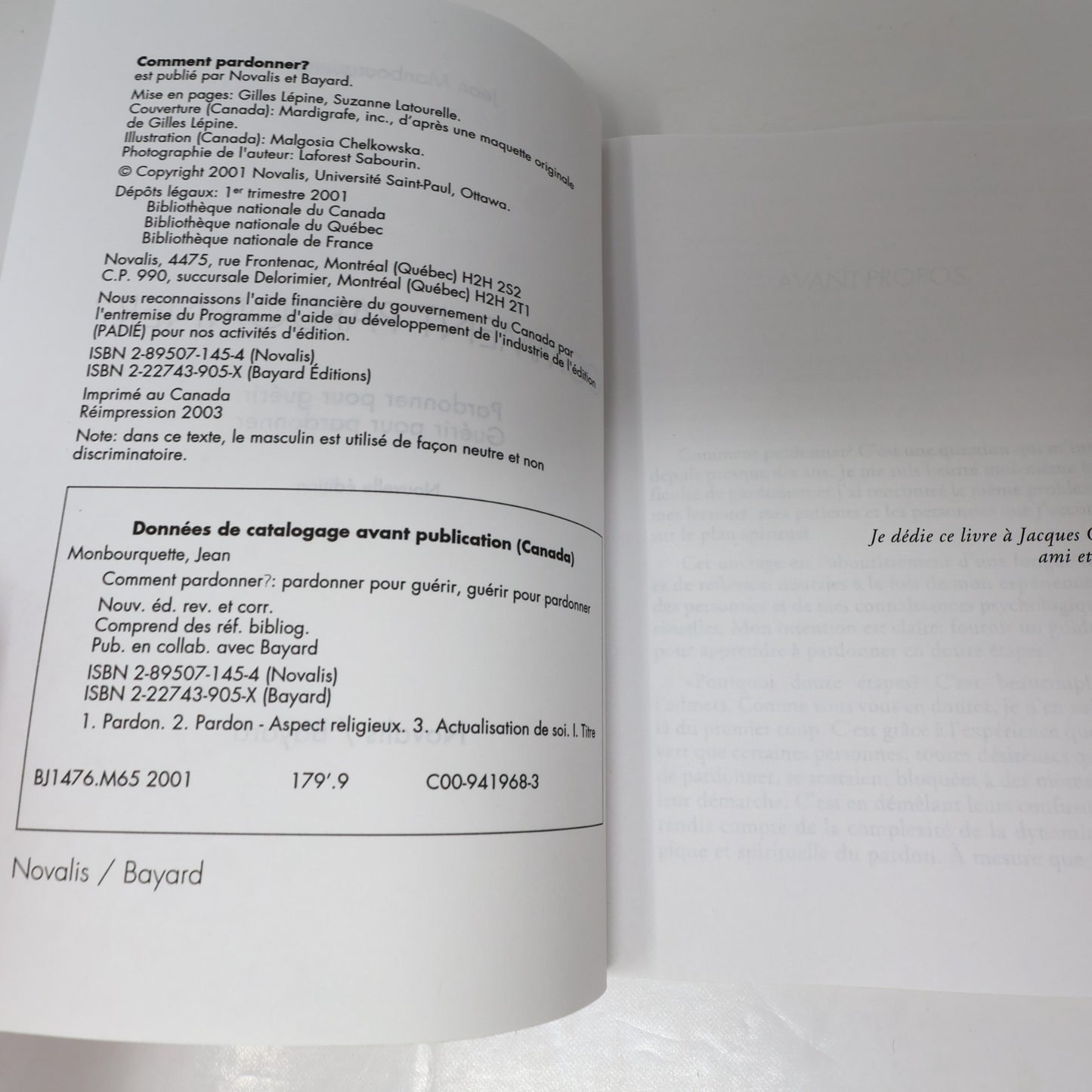 Comment Pardonner? Jean Monbourquette Novalis 2003 PB Croissance Personnelle