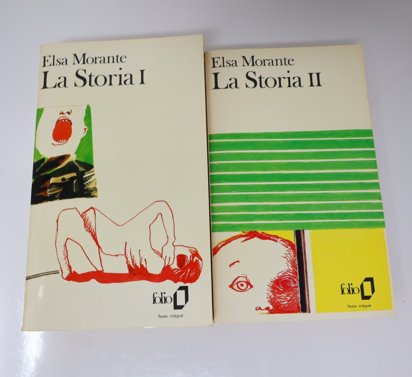 La Storia #1-2 Série Complète Lot 2 Livres Elsa Morante Folio Fiction Historique