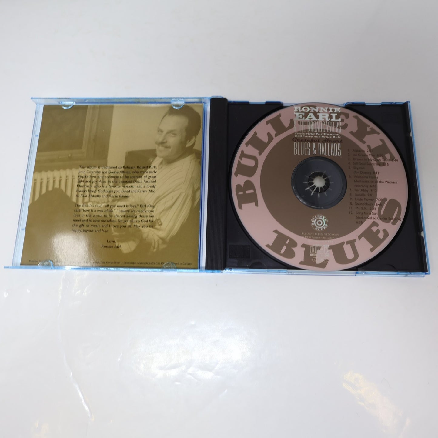 Ronnie Earl 2 CD Lot Blues & Ballads/I Feel Like Goin' On Donna/Hey José/Alabama