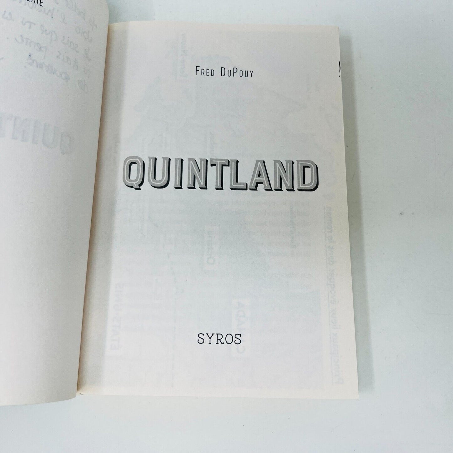 2019 Quintland Les Soeurs Dionne Roman Inspiré Destin Quintuplées de Fred DuPouy