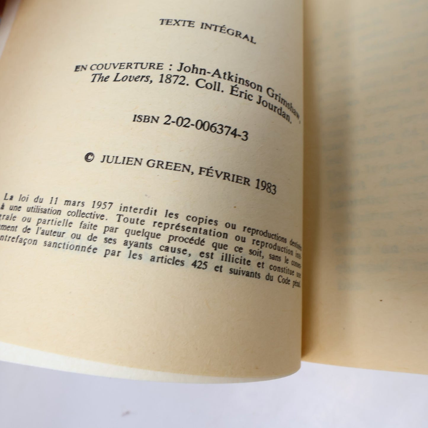 Julien Green Lot 5 Livres L'Autre/Moïra/Partir Avant le Jour Roman France French