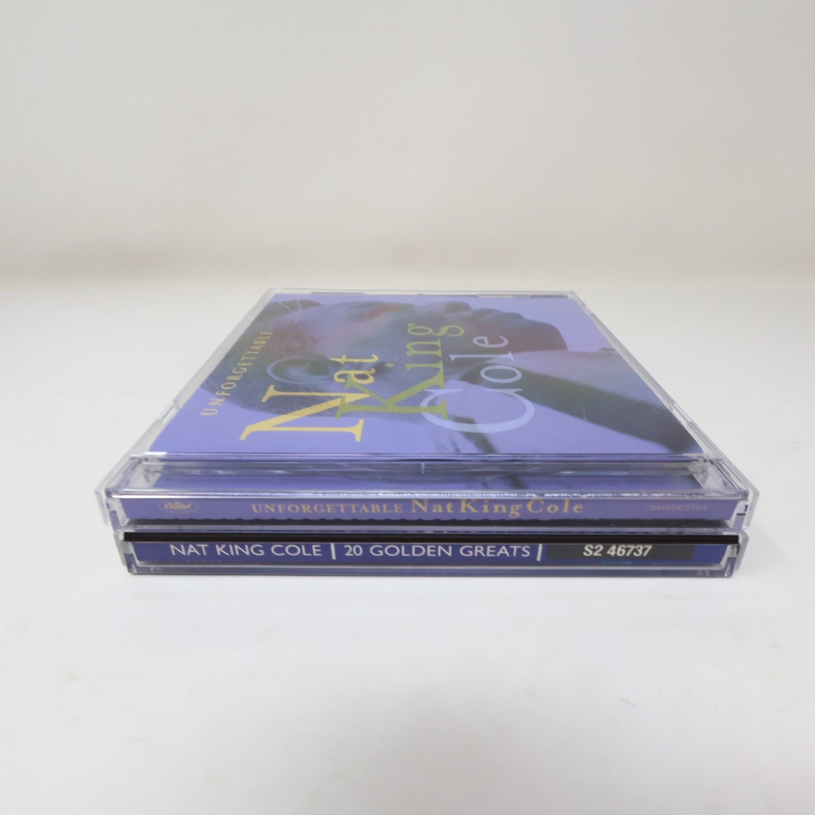 Nat King Cole 2 CDs Lot Unforgettable Nat King Cole/20 Golden Greats Jazz