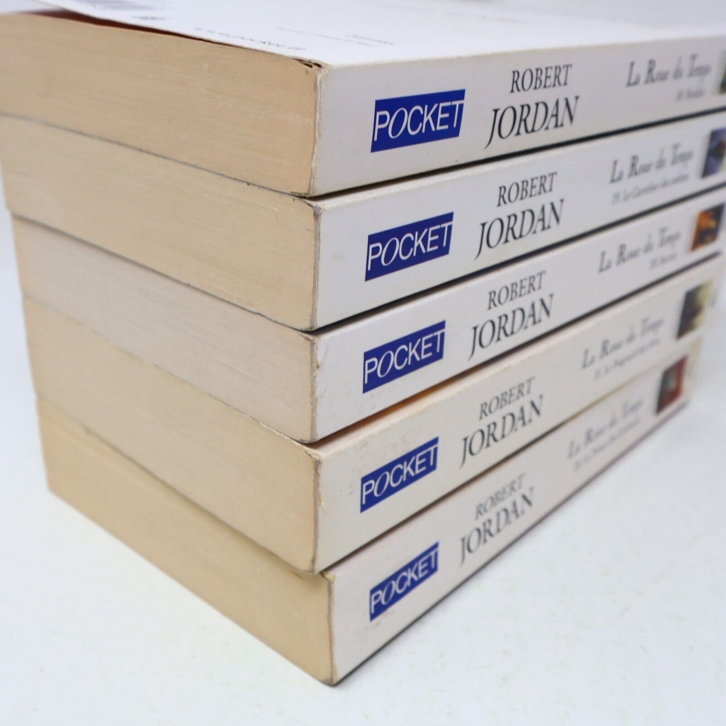 Lot 5 Livres La Roue du Temps #18-22 The Wheel of Time Robert Jordan Français PB