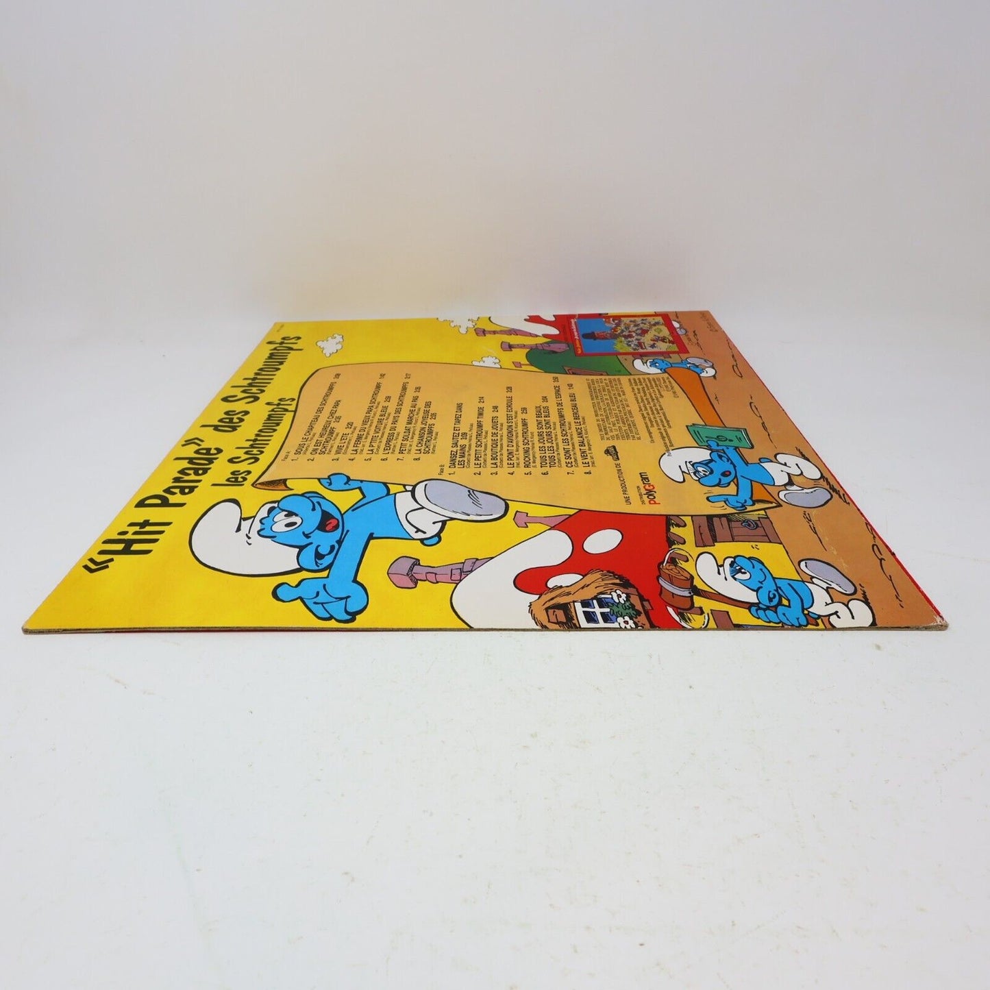 Hit Parade des Schtroumpfs Disque LP 1981 Enfant Français French Smurfs PTV-1021