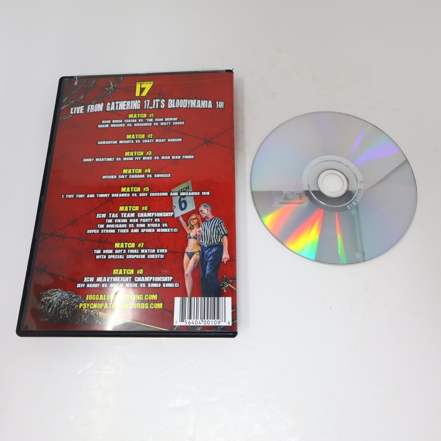 JCW Juggalo Championship Wrestling Bloodymania #10 DVD 2017 Live NTSC Swoggle