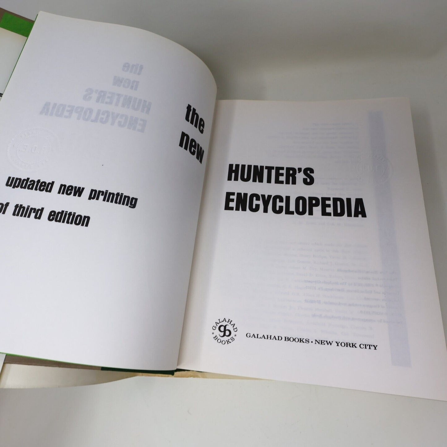 1974 The New Hunter's Encyclopedia Galahad Books Hardcover Sport Fishing Hunting