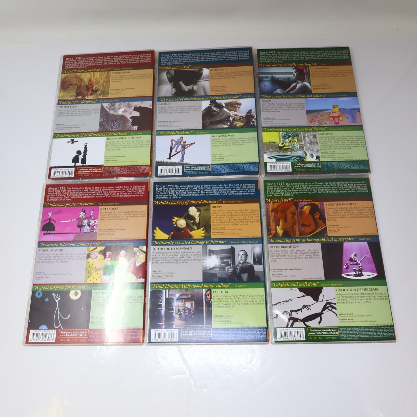 The Animation Show of Shows Box Set 1-2-3 DVD Filmporium 54 Animated Short Films
