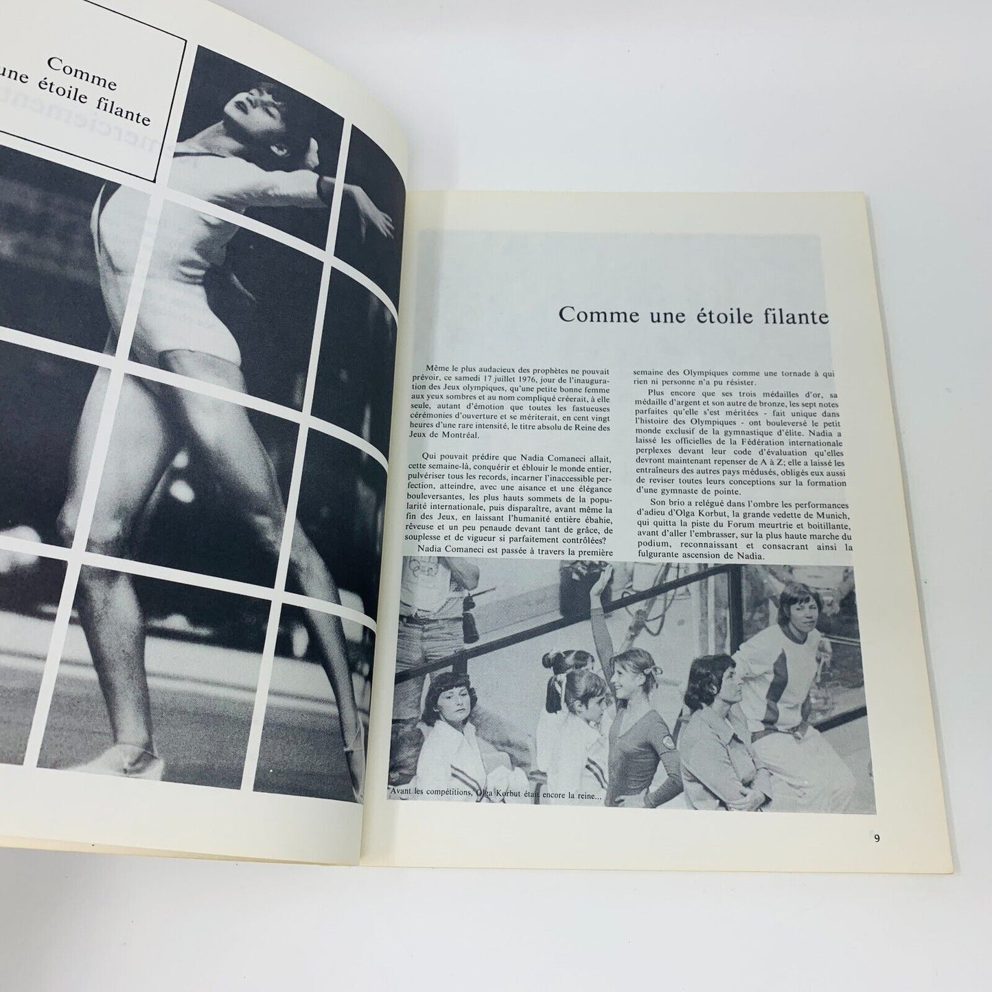 1976 Nadia Comaneci Collection Sport Livre Gymastique Montréal Olympique Aubin