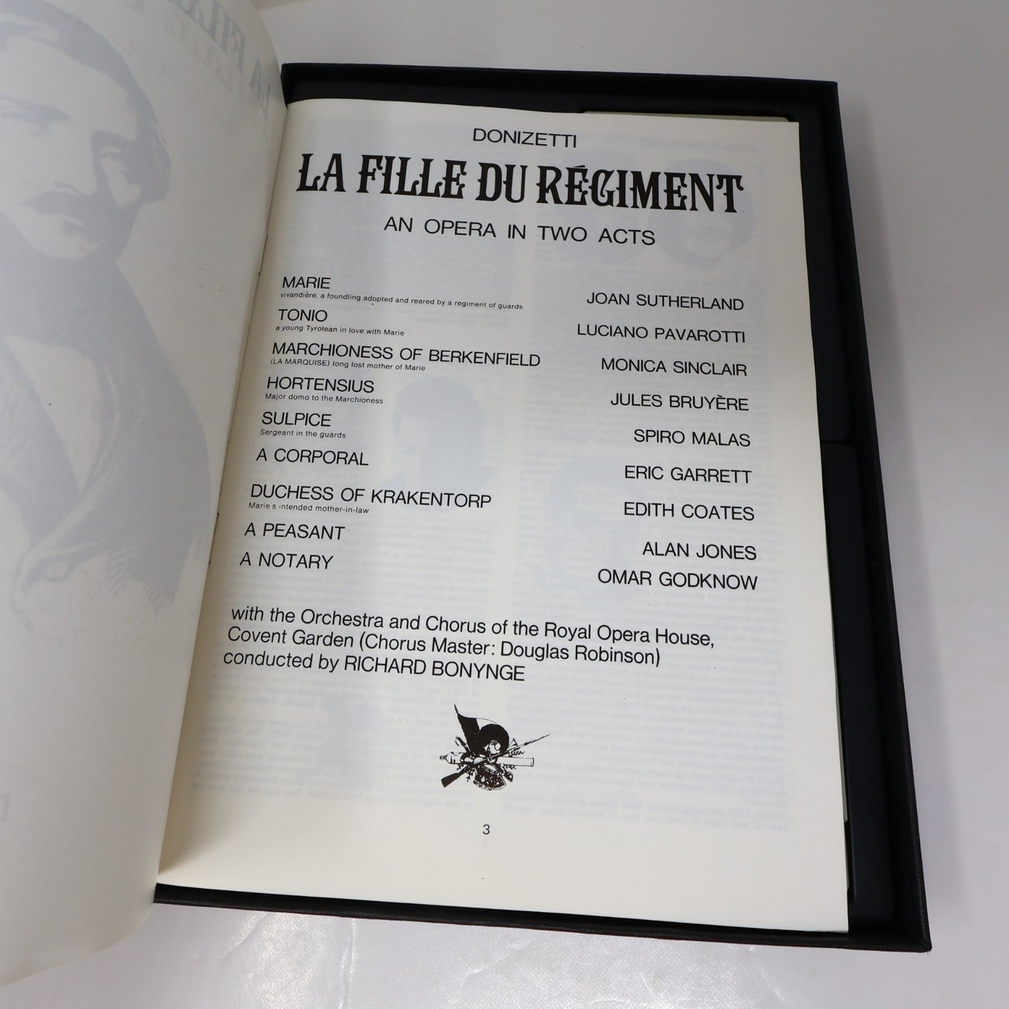 Donizetti La Fille Du Régiment Cassette Box Set Sutherland/Pavarotti/Malas