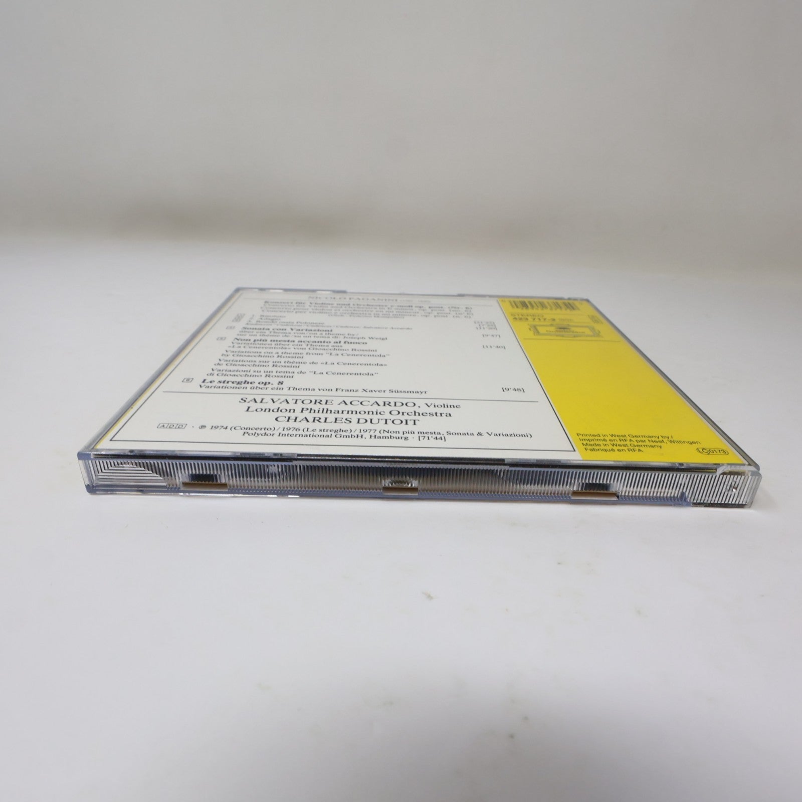 Paganini Violinkonzert/Violin Concerto #6 CD Paganini/Dutoit Deutsche Grammophon
