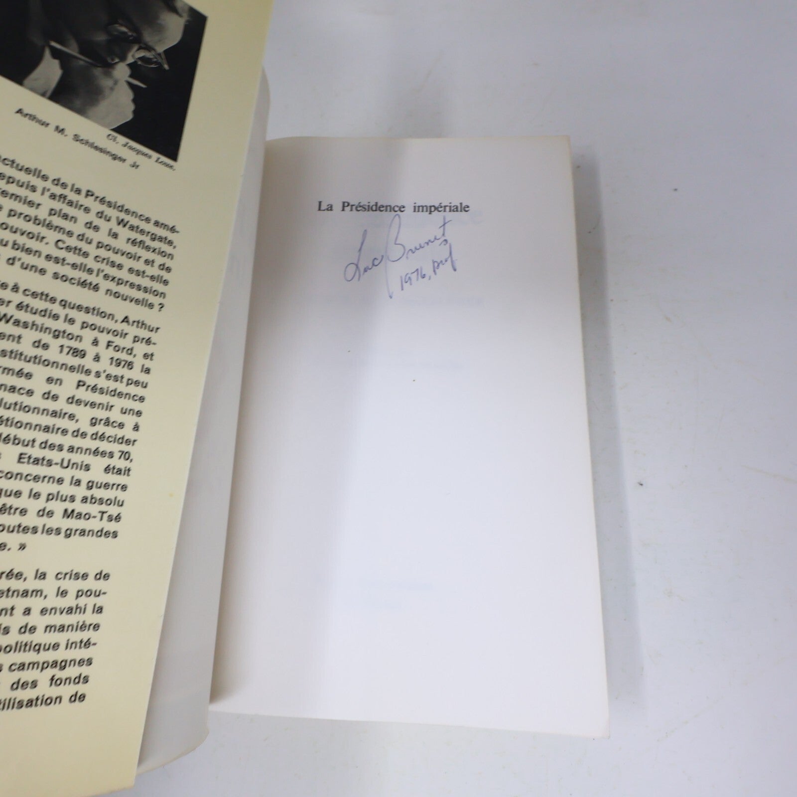 1976 La Présidence Impériale Arthur Schlesinger PUF Usa Politique Histoire Livre