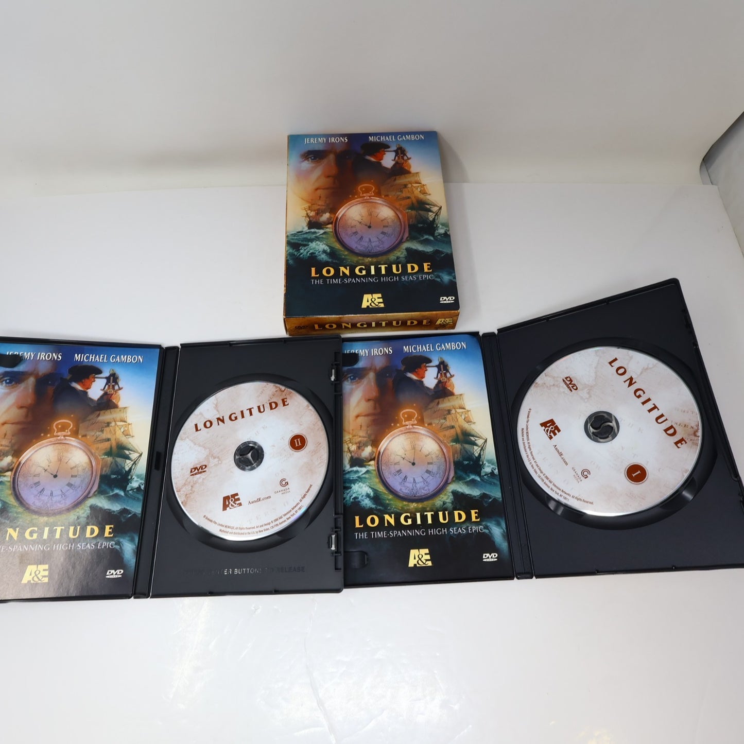 Longitude DVD NTSC A&E Adaptation Jeremy Irons/Michael Gambon/Ian Hart Tested