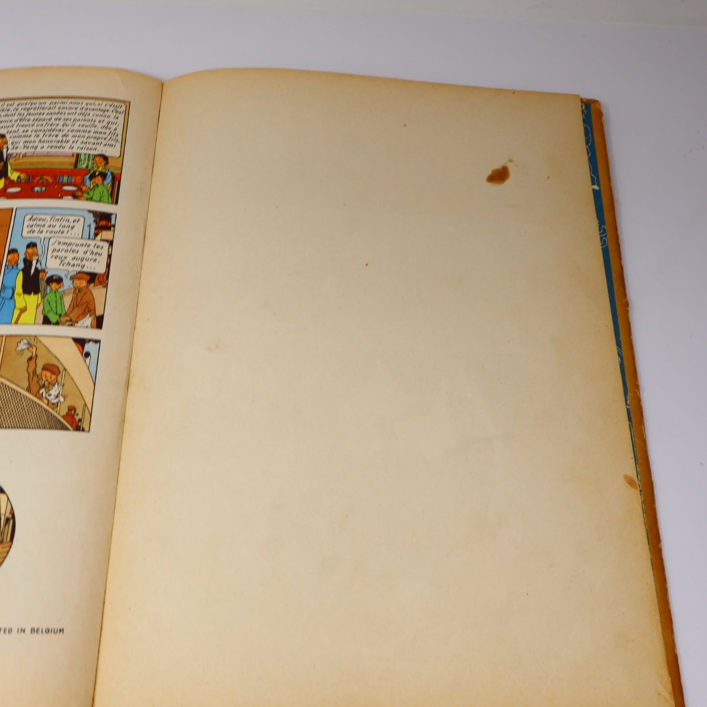 Tintin Le Lotus Bleu Hergé Casterman 1951 B5 Bande Dessinée Français/French HC