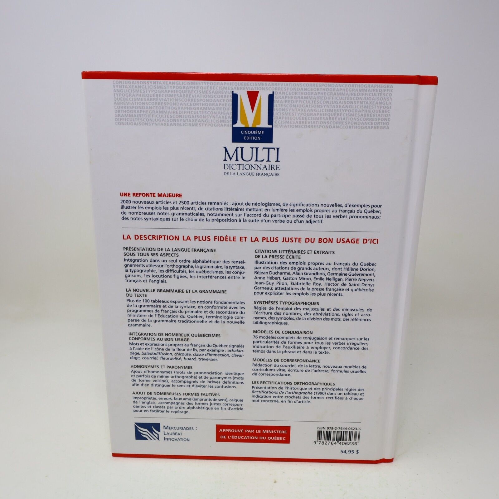 2009 Multi Dictionnaire de la Langue Française 5E Édition Marie-Éva de Villers