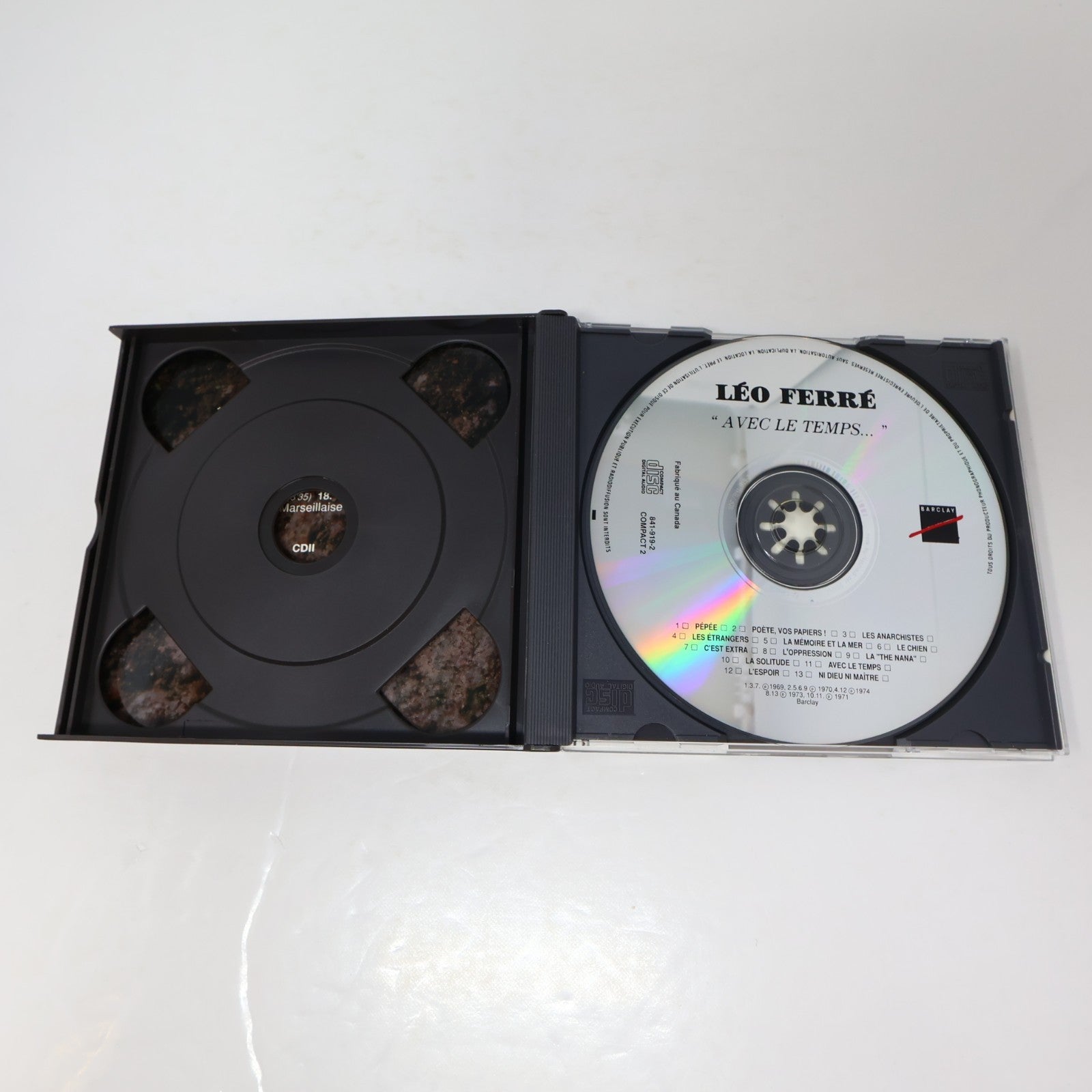 Léo Ferré Lot 4 CD Avec Le Temps/Au Théâtre Des Champs-Élysées/L'Opéra du Pauvre