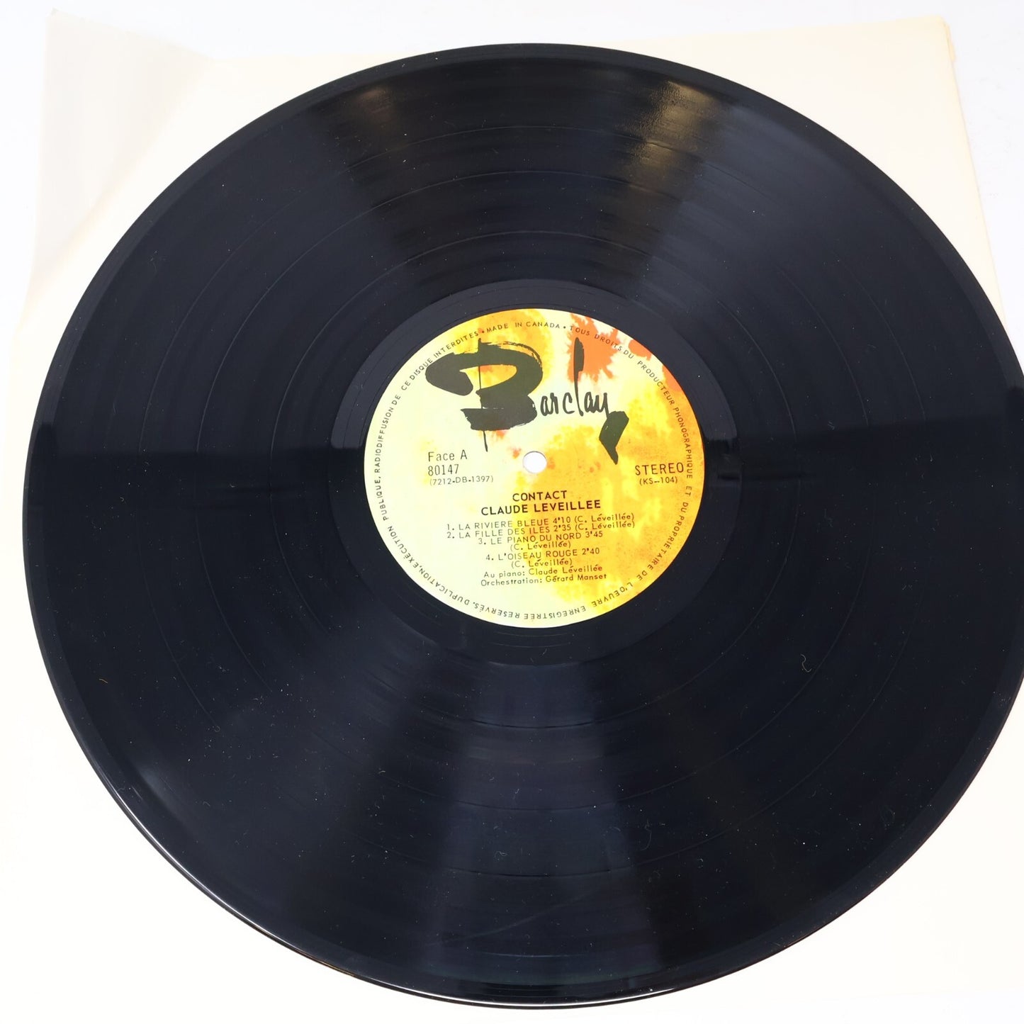 Claude Léveillée Lot 13 Disques Black Sun/Cheval De Bois/Beaux Dimanches Record