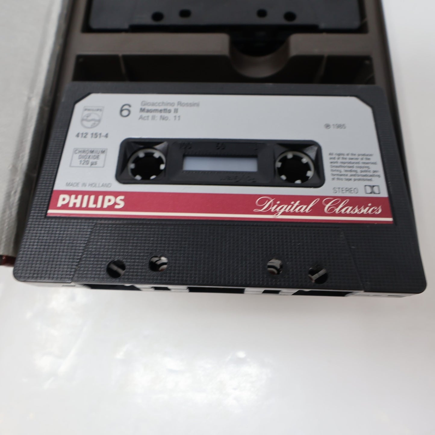 Rossini Maometto Secondo Cassette Box Claudio Scimone/Philharmonia/June Anderson