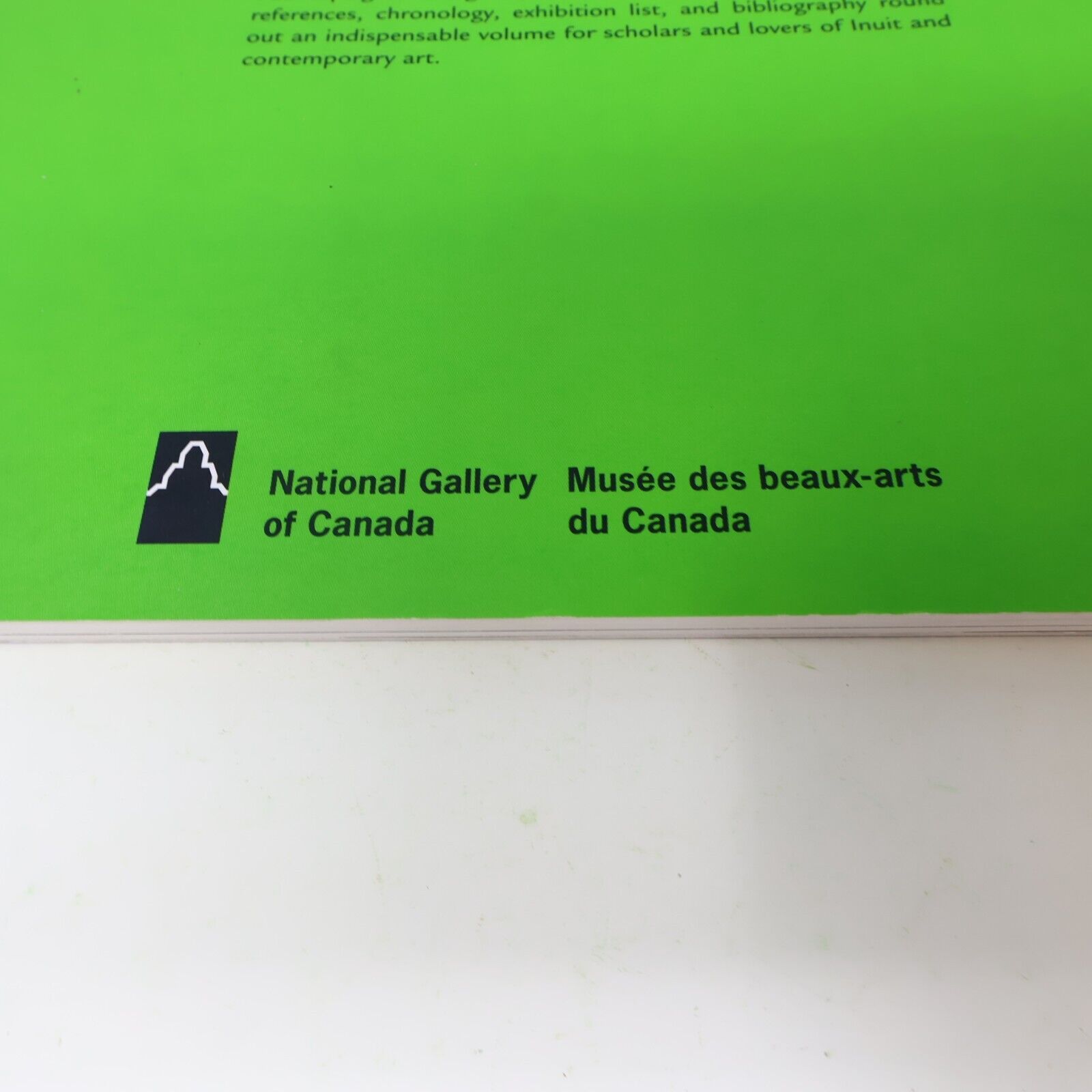2002 Marion Tuu'Luq Marie Bouchard National Gallery of Canada Paperback Art Book