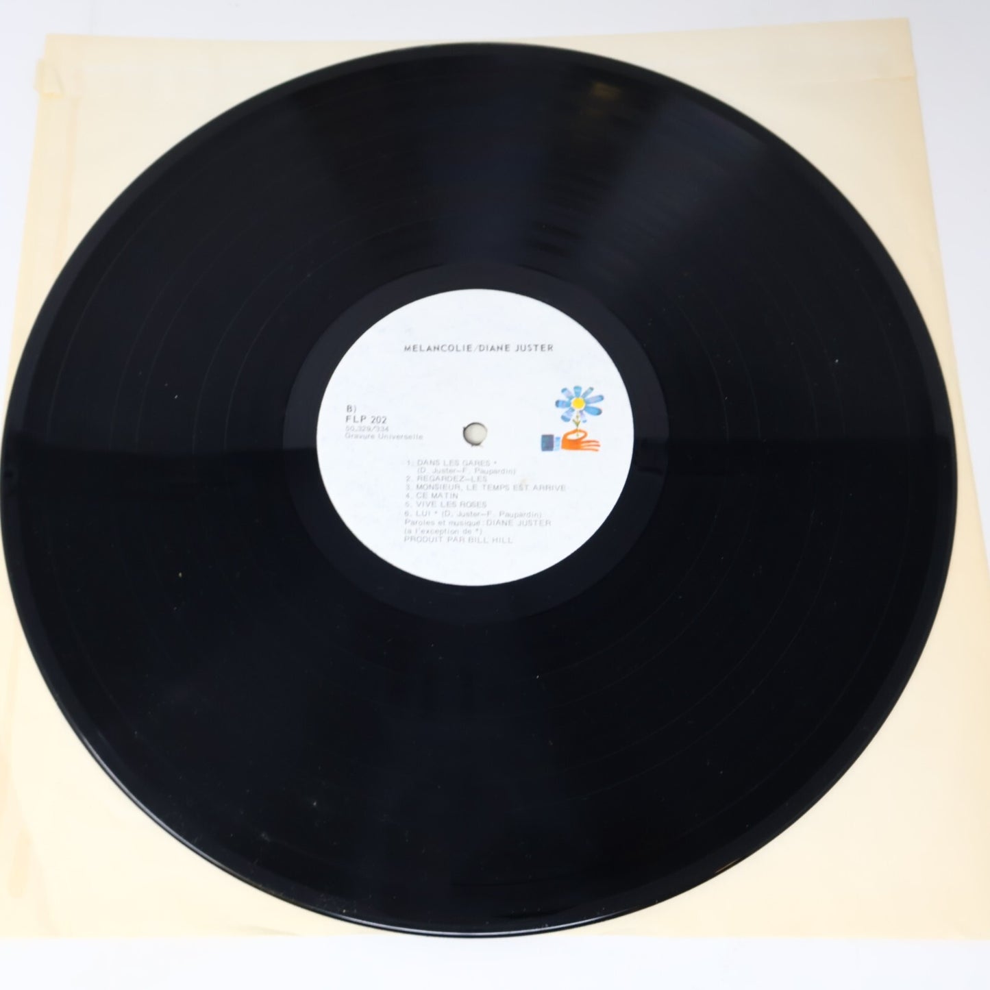 Diane Juster Mélancolie Disque LP Record Vinyl 1974 Fleur FLP 202 Pop Chanson