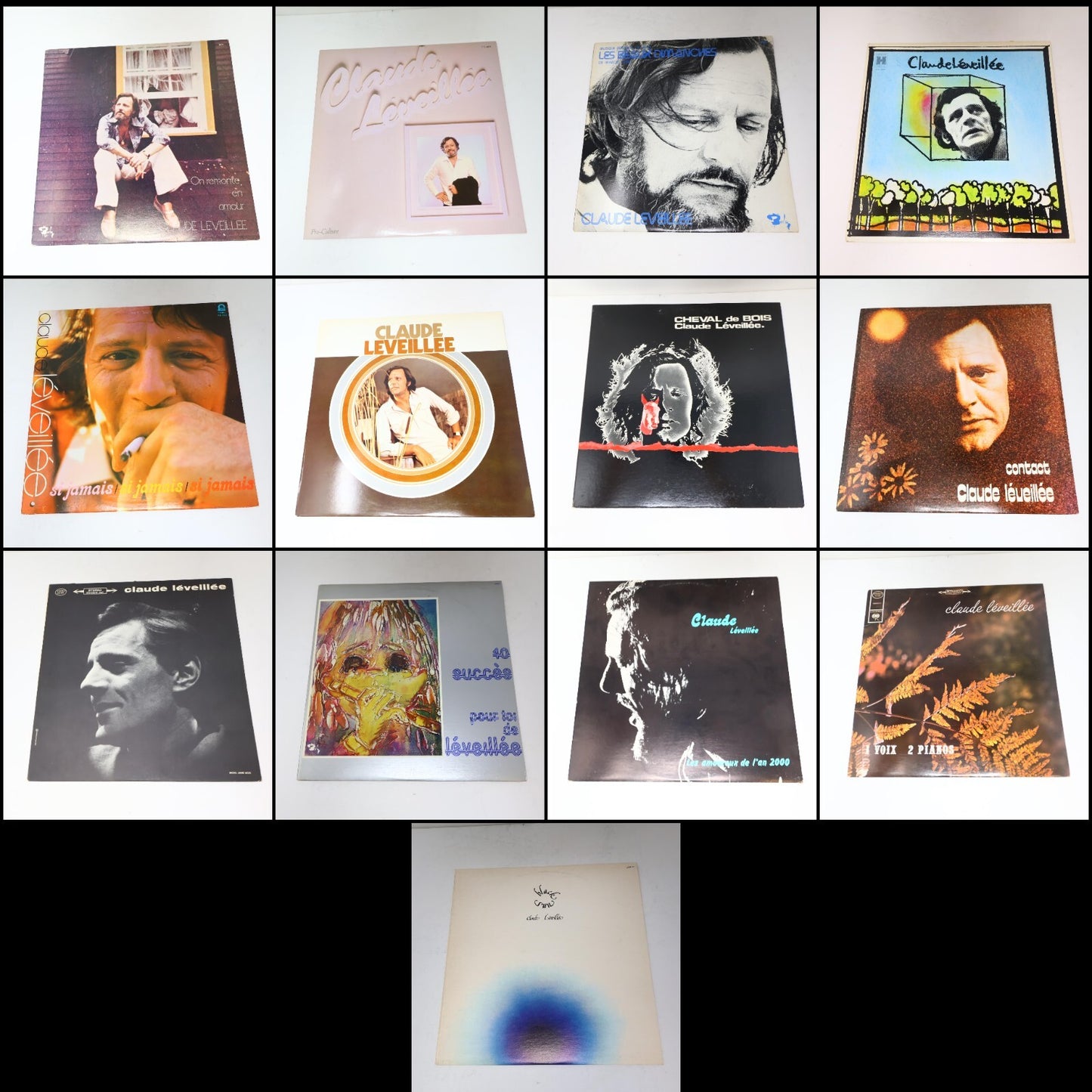 Claude Léveillée Lot 13 Disques Black Sun/Cheval De Bois/Beaux Dimanches Record
