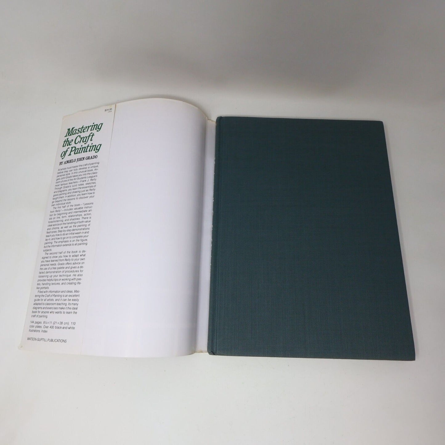 1985 Mastering the Craft of Painting Angelo John Grado Arts 1st Print Hardcover
