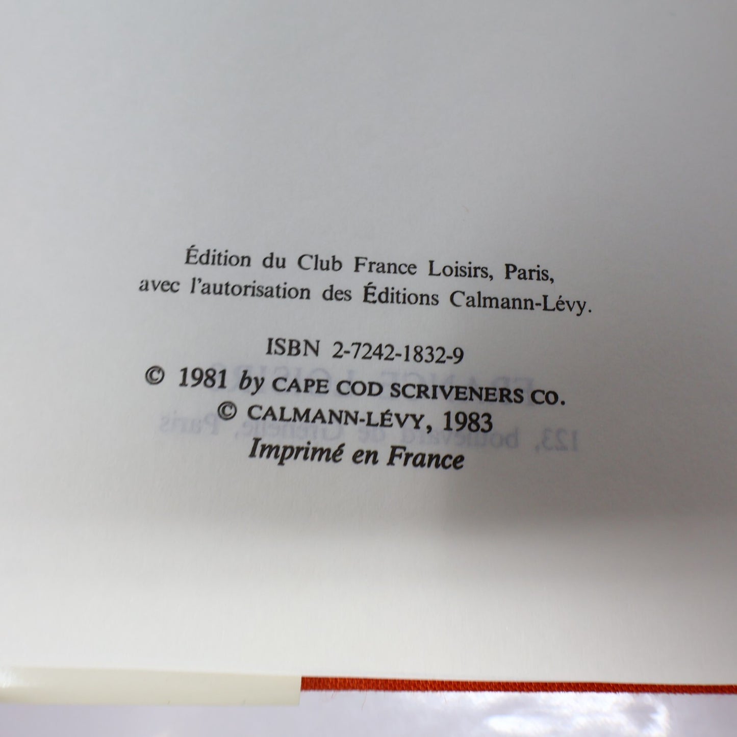 Le Royaume des Moustiques Paul Theroux France Loisirs 1983 HC Français French DJ