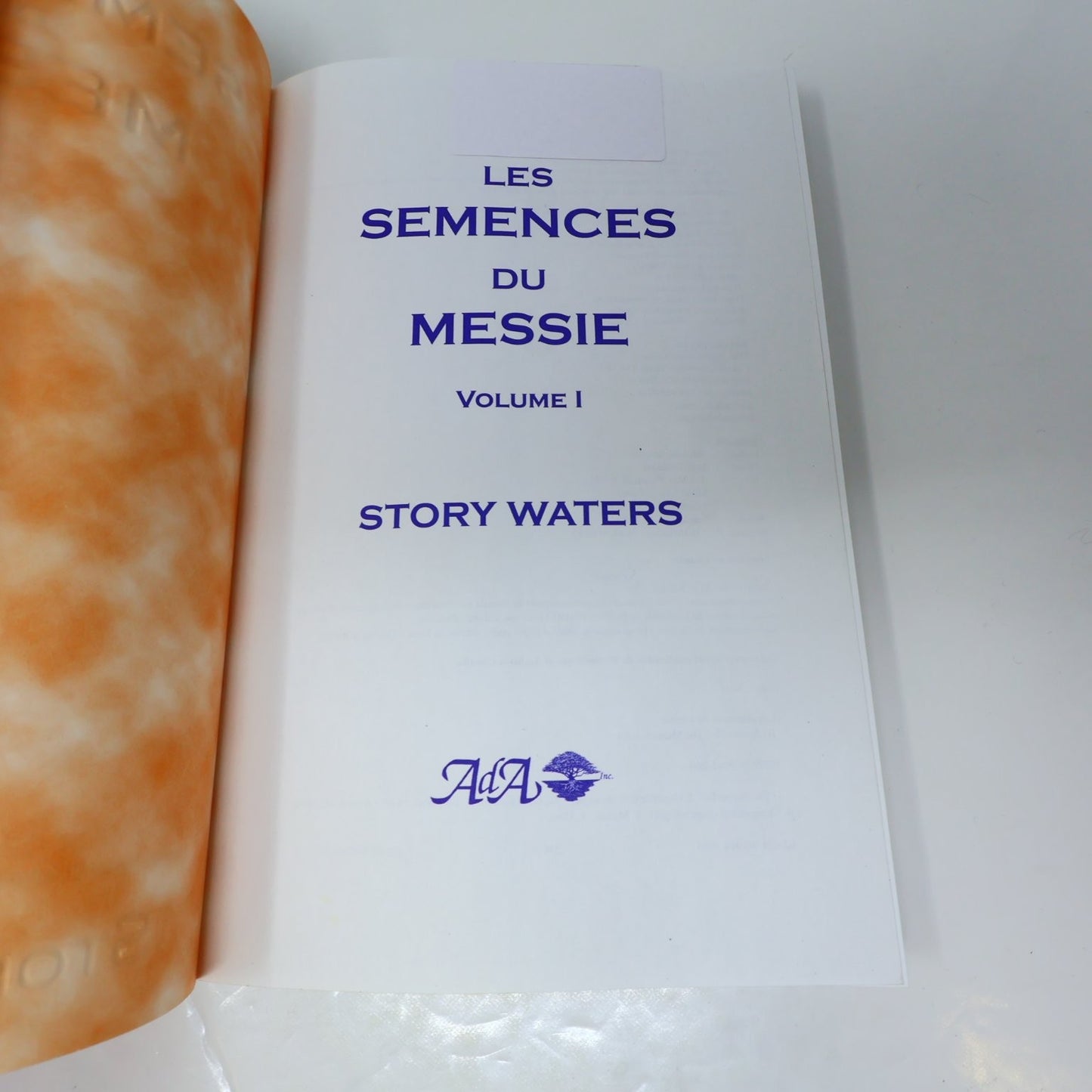 Les Semences du Messie Volume 1 Story Waters Livre 2005 Spiritualité Esprit AdA