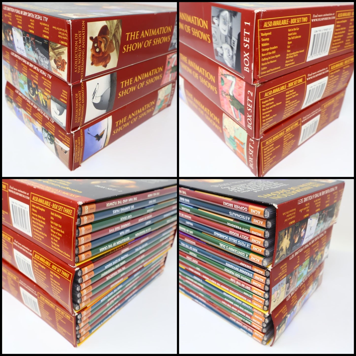 The Animation Show of Shows Box Set 1-2-3 DVD Filmporium 54 Animated Short Films