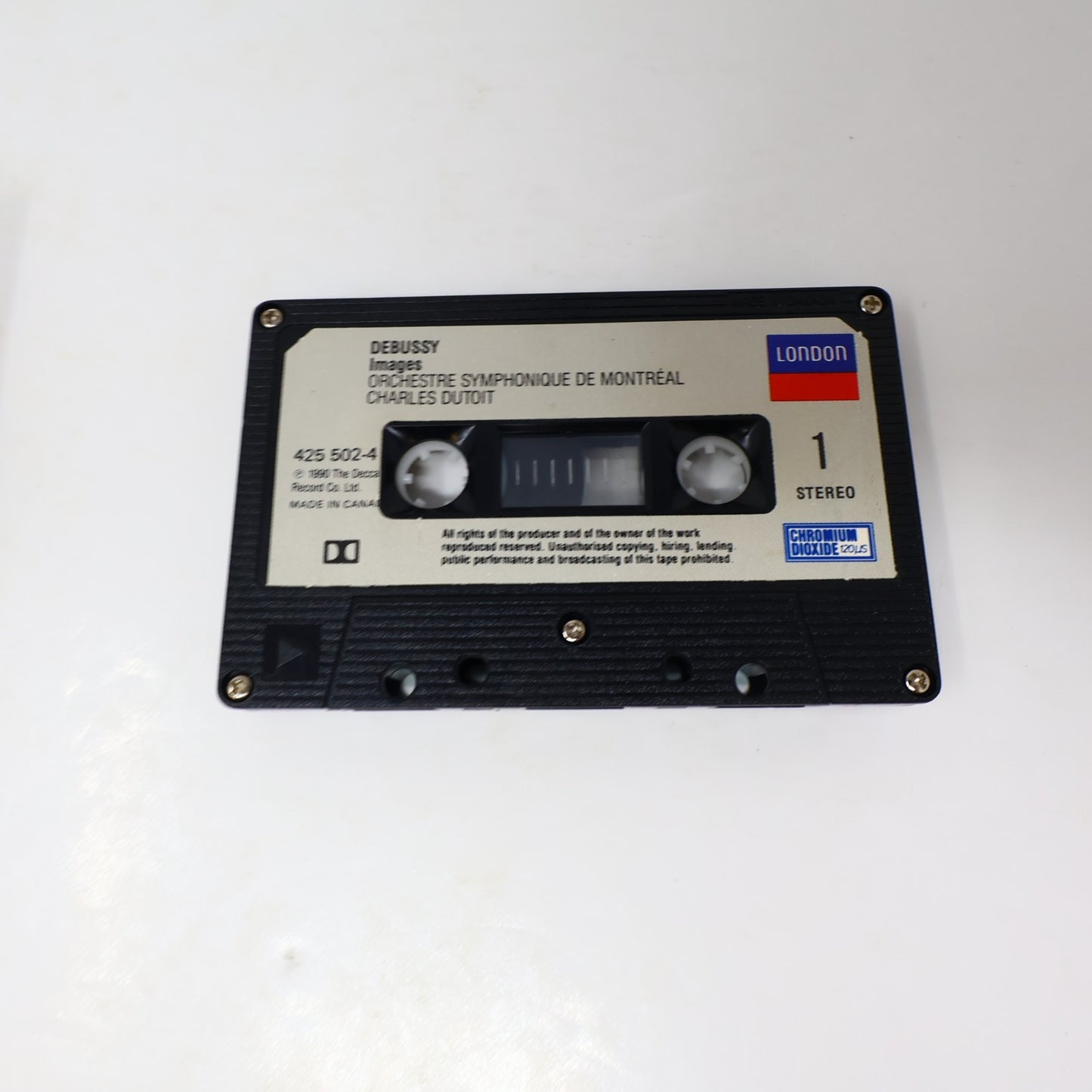 Debussy 2 Cassettes Lot Charles Dutoit/Montréal OSM La Mer/Jeux/Images/Nocturnes