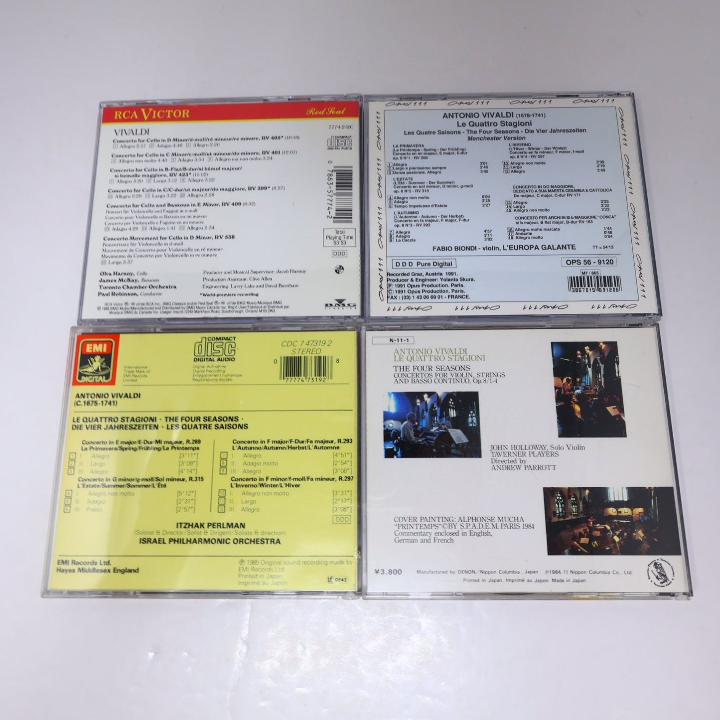 Vivaldi 11 CD Lot Le Quattro Stagioni/6 Violins Concertos/Flute Concertos op 10