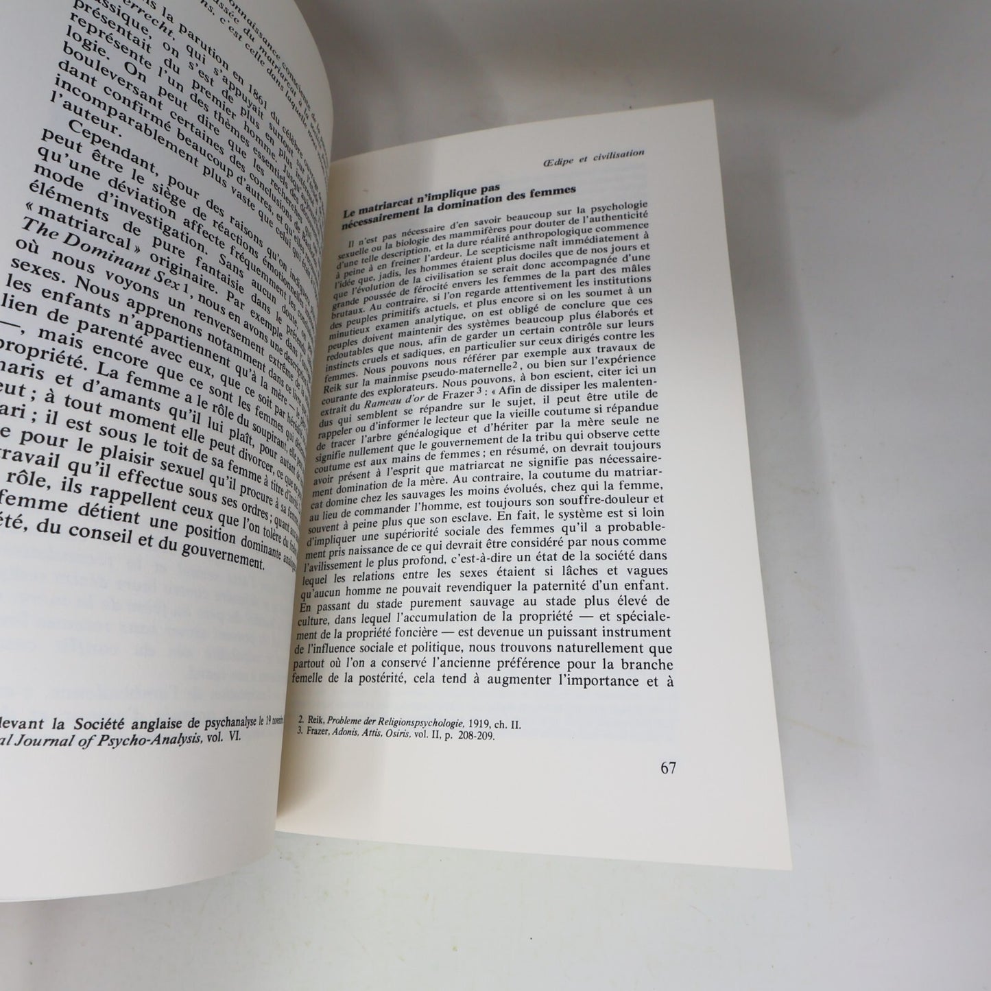 Les Grandes Découvertes de la Psychanalyse L'Œdipe un Complexe Universel 1978 HC