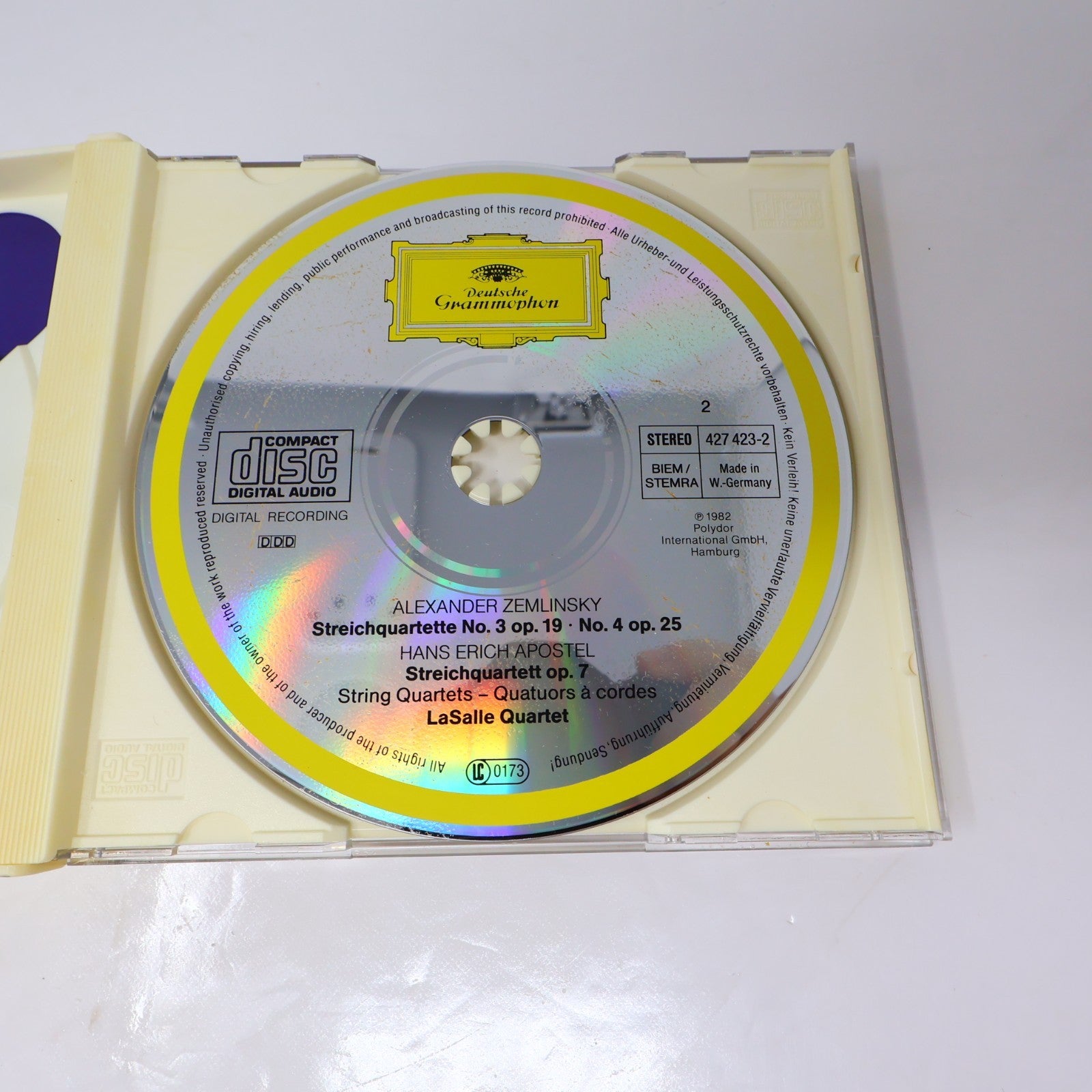 Zemlinsky the String Quartets/Les Quatuors à Cordes CD Deutsche Grammophon 80s