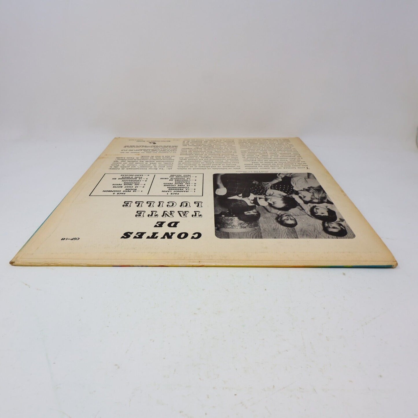 Contes de Tante Lucille LP Disque Histoires Enfants Vtg RCA Victor Mono CGP-149