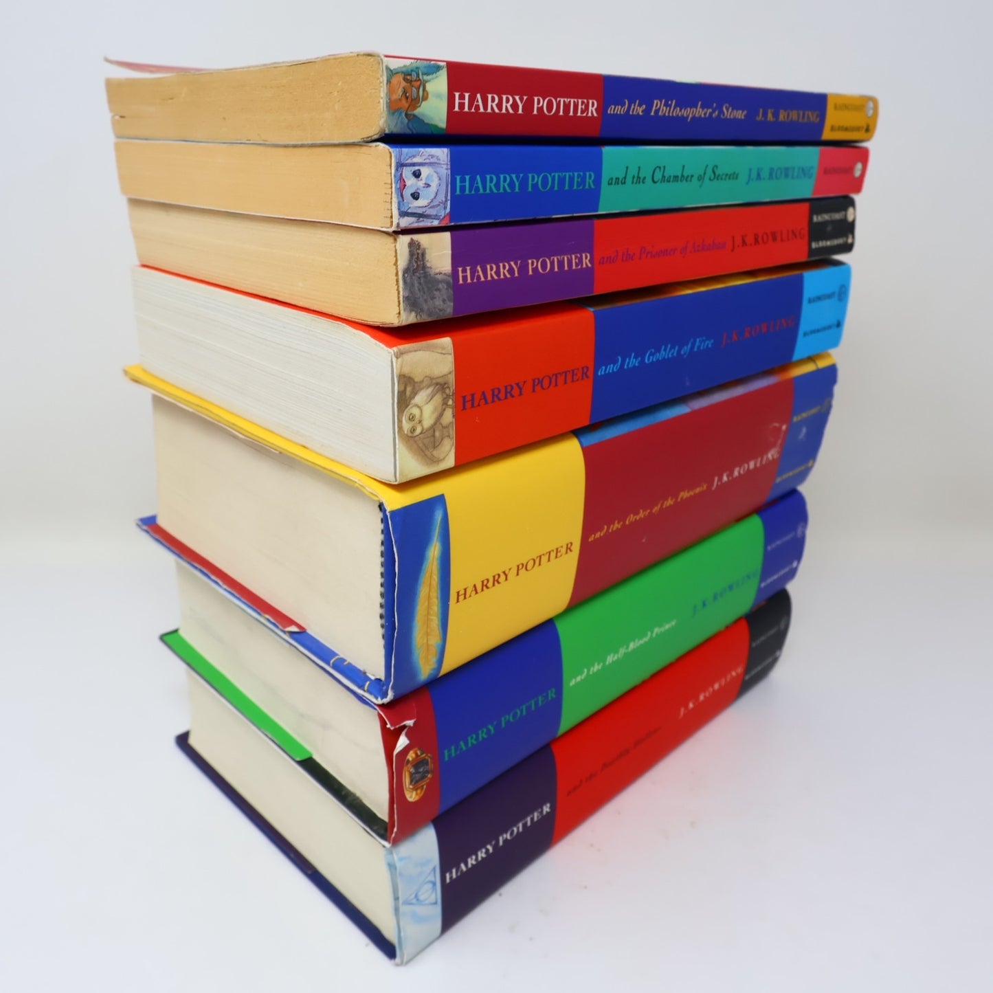 Harry Potter #1-7 Complete Set 7 Books Lot Raincoast/Bloomsbury Rowling PB & HC