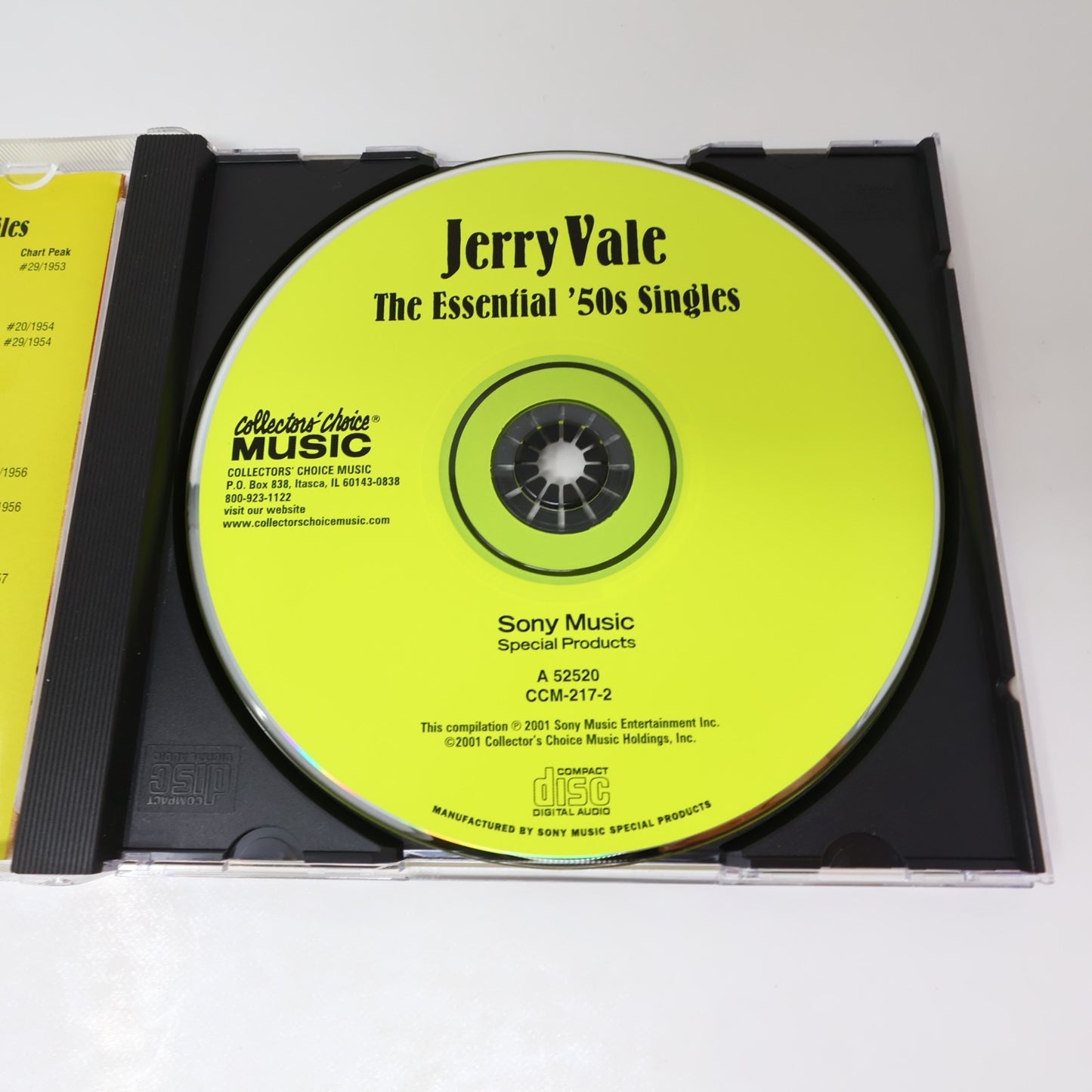 The Essential '50s Singles CD Jerry Vale Collector's Choice Music 2001 Pop