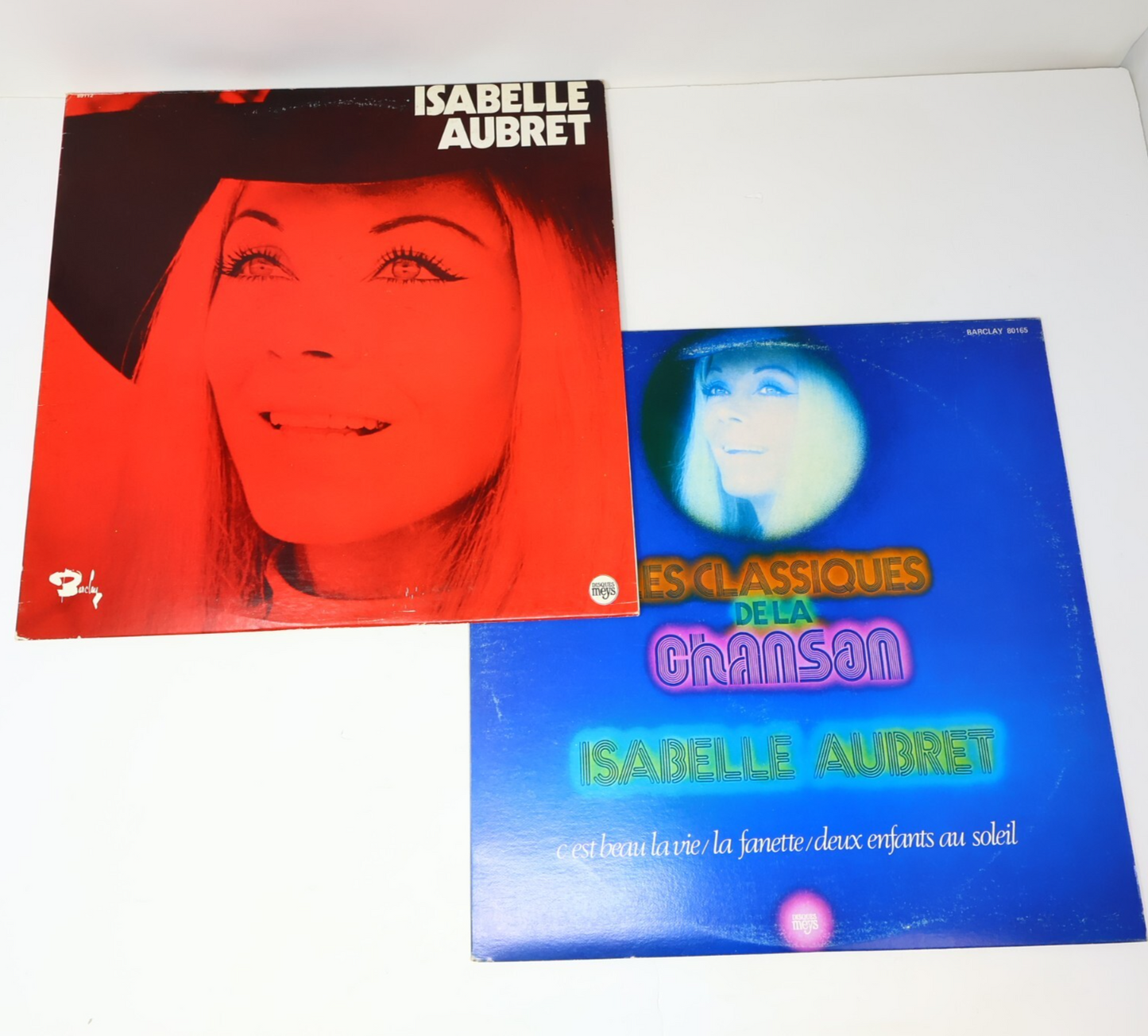 Isabelle Aubret Lot 2 Disques LP Éponyme (Rouge)/Classiques De La Chanson Record