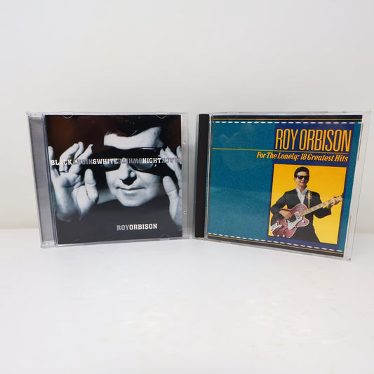 Roy Orbison 2 CDs Lot Black & White Night/For the Lonely 18 Greatest Hits Pop