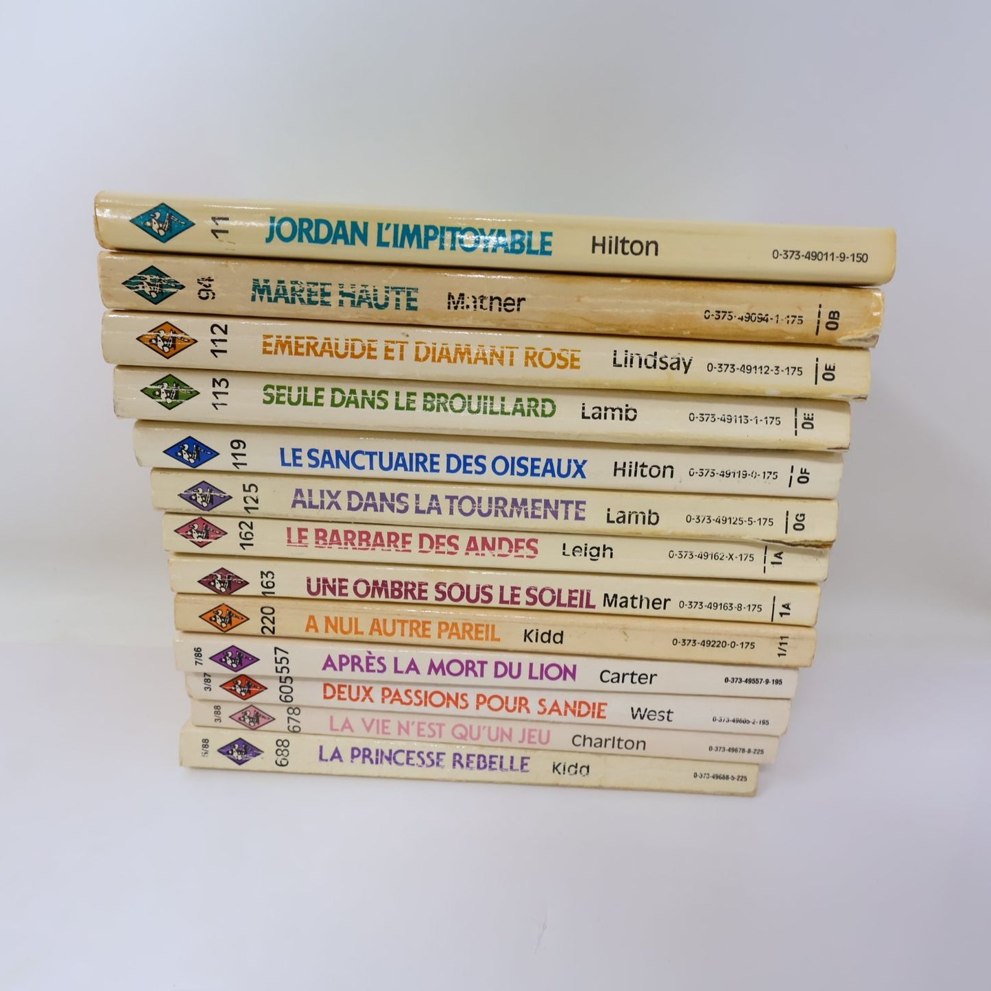 Collection Harlequin Lot 13 Livres en Français/French Romance Love Vintage 1980s