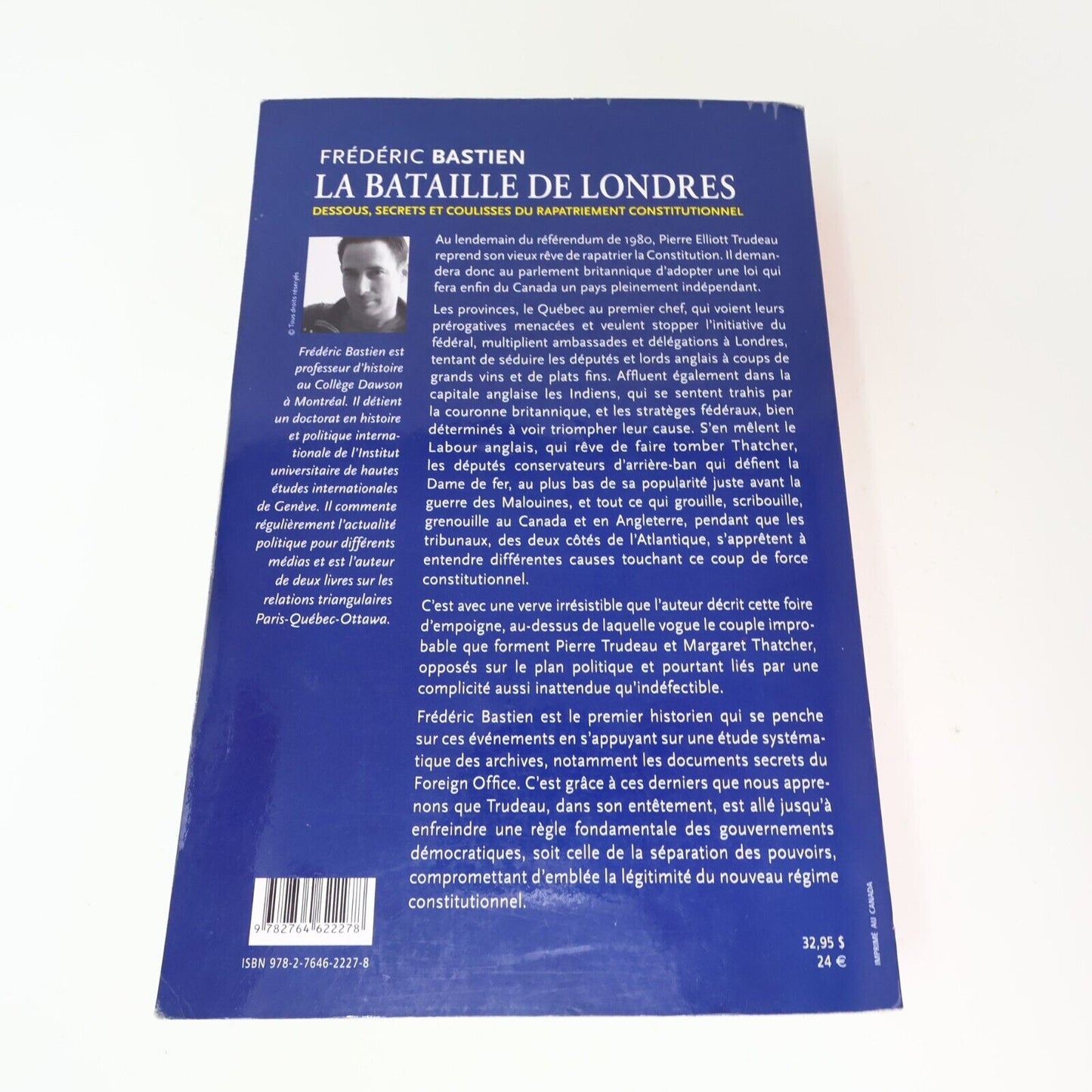 2013 La Bataille de Londres Frédéric Bastien Boréal Français Paperback Canada PB