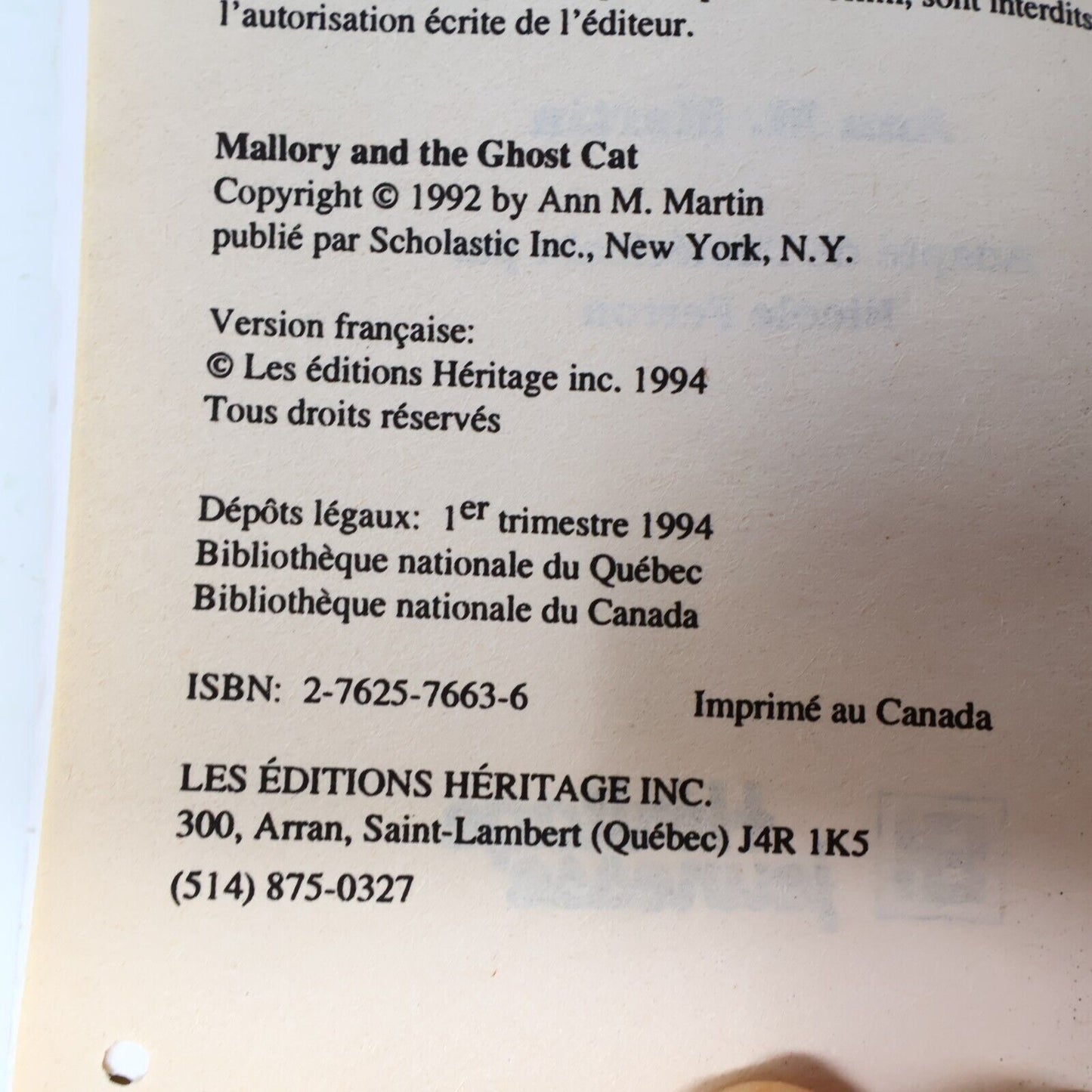 Lot 7 Livres Les Baby-Sitters Mystère #3-5 7 9 11 13 Ann M. Martin EH Français