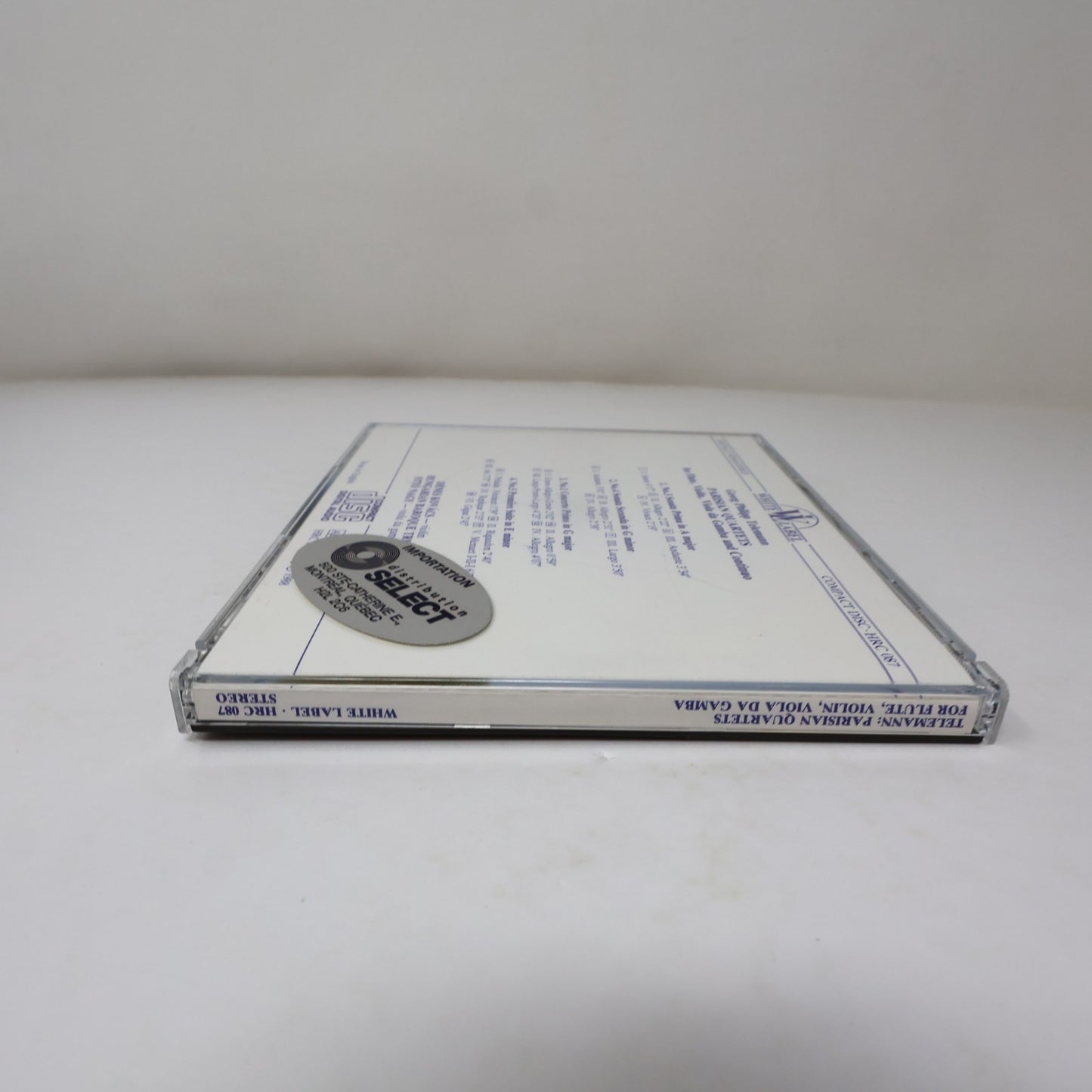 Telemann Parisian Quartets for Flute/Violin/Viola/Continuo CD Kovács/Ottó Nagy
